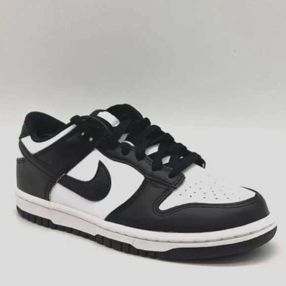 Nike Dunk Low Retro White Black Panda CW1590-100 Kids Sneakers Shoes - Picture 2 of 14